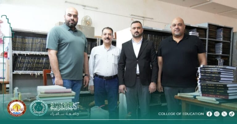 The History Department donates stationery and books to the Samarra Public Library as part of Sustainability Week