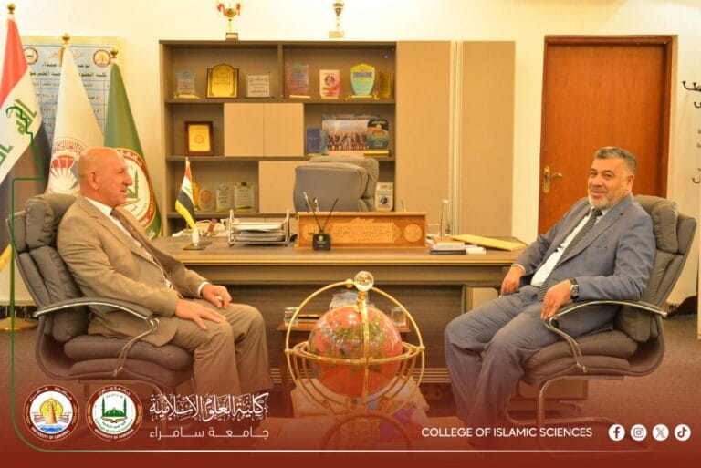 Enhancing Institutional Cooperation… Dean of the College of Islamic Sciences Receives the Dean of the College of Physical Education and Sports Sciences