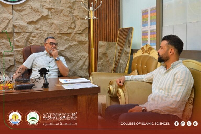 Dean of the College of Islamic Sciences Conducts a Field Visit to Academic Departments to Follow Up on Academic and Administrative Performance