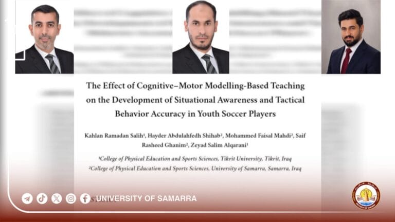 Research Team at the University of Samarra Publishes Scientific Paper in a Scopus-Indexed Journal